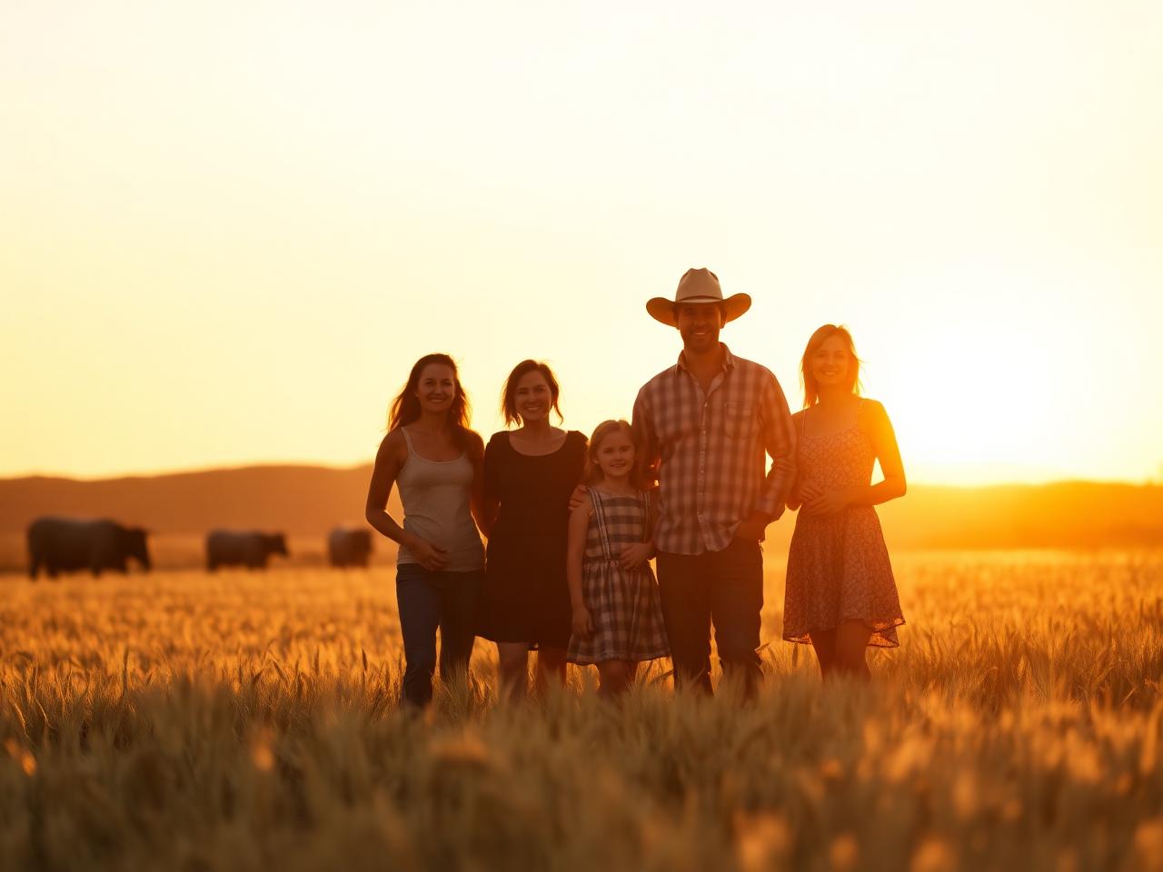 Farming family